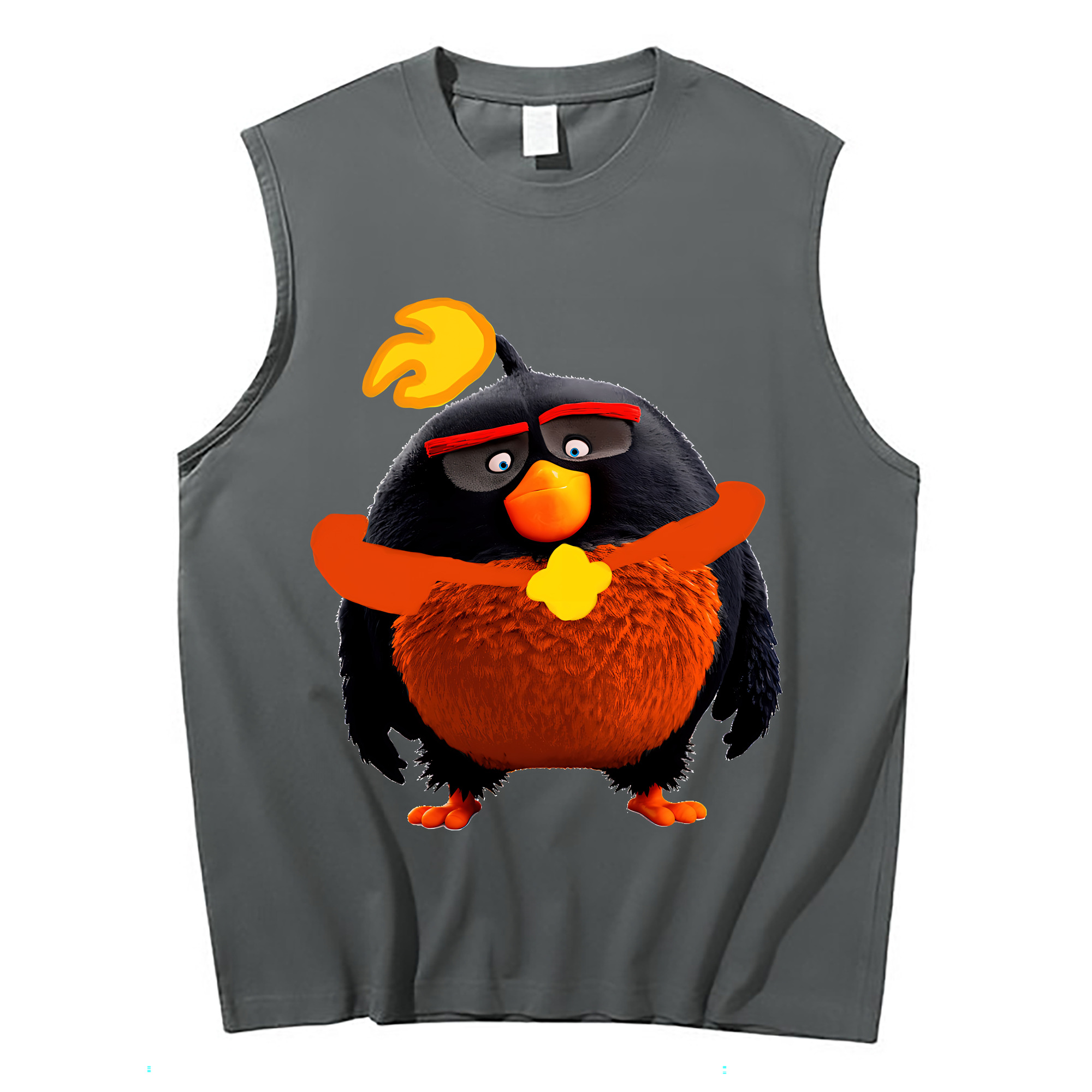 （画像用） Angry Birds アングリーバード コットン100％タンクトップ（フロントプリント）